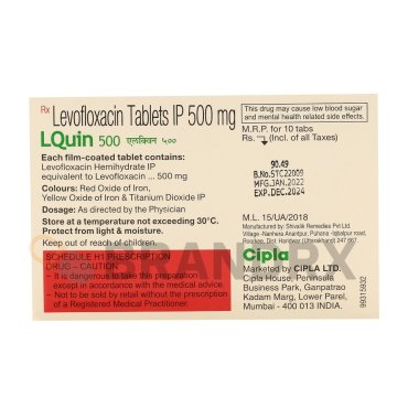 LQuin 500 mg Cipla